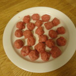 hönsfärs 5 rullade frikadeller