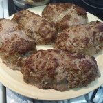 Köttfärslimpa till många making 4