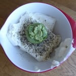 färskostkräm tångsalt wasabi making 1